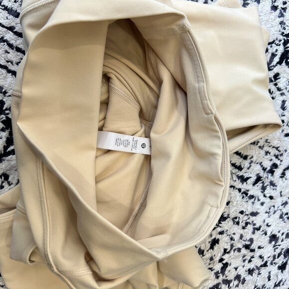 ❤️ Lululemon double layers Align Highrise 25” leggings with pockets, Cream, Size - Picture 11 of 14